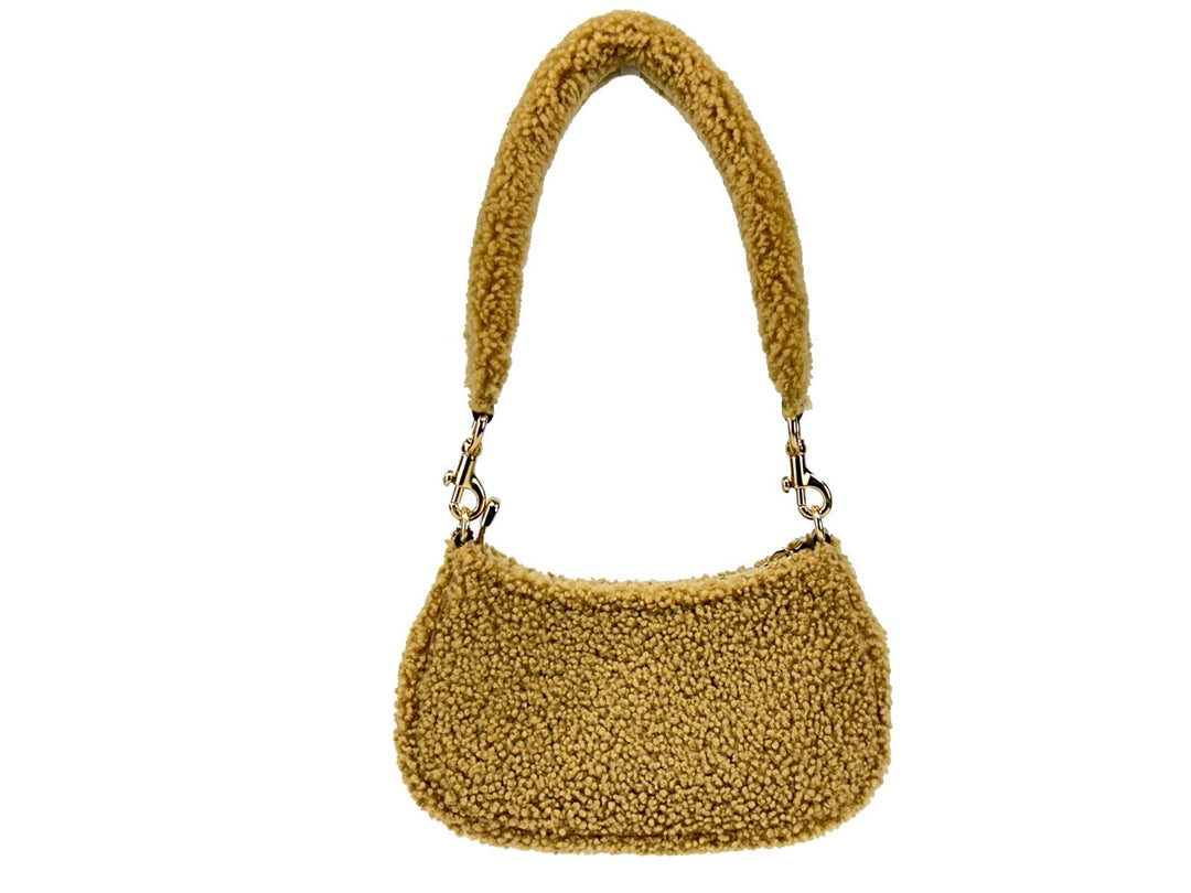 Women’s Coach Teri Mini Shearling Fur Crossbody Bag