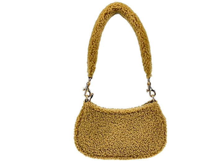 Women’s Coach Teri Mini Shearling Fur Crossbody Bag