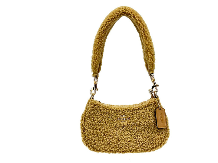 Women’s Coach Teri Mini Shearling Fur Crossbody Bag