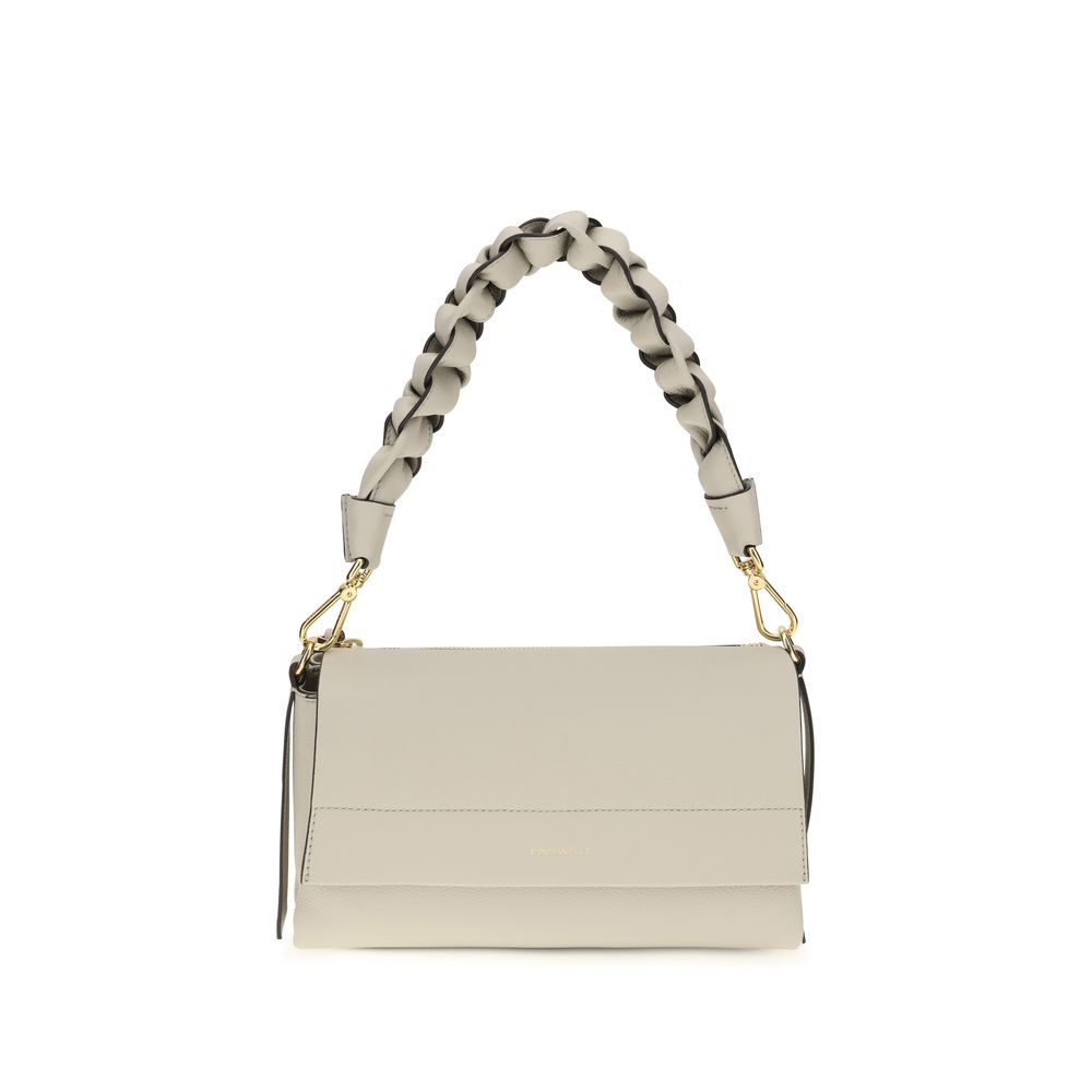 Women’s Coccinelle Beige Calf Leather Bos Taurus Shoulder Bag