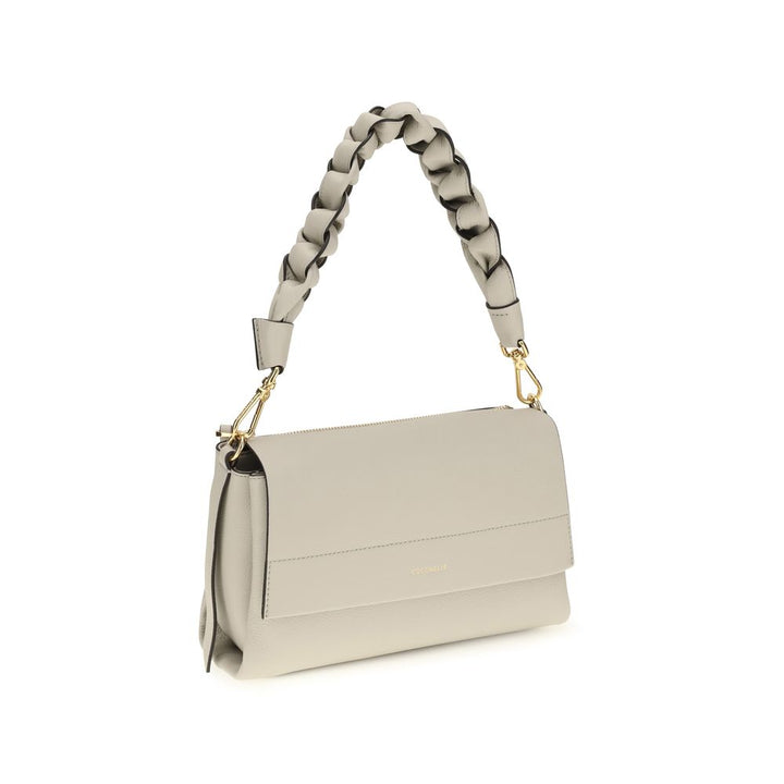 Women’s Coccinelle Beige Calf Leather Bos Taurus Shoulder Bag