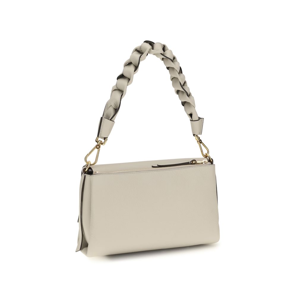 Women’s Coccinelle Beige Calf Leather Bos Taurus Shoulder Bag