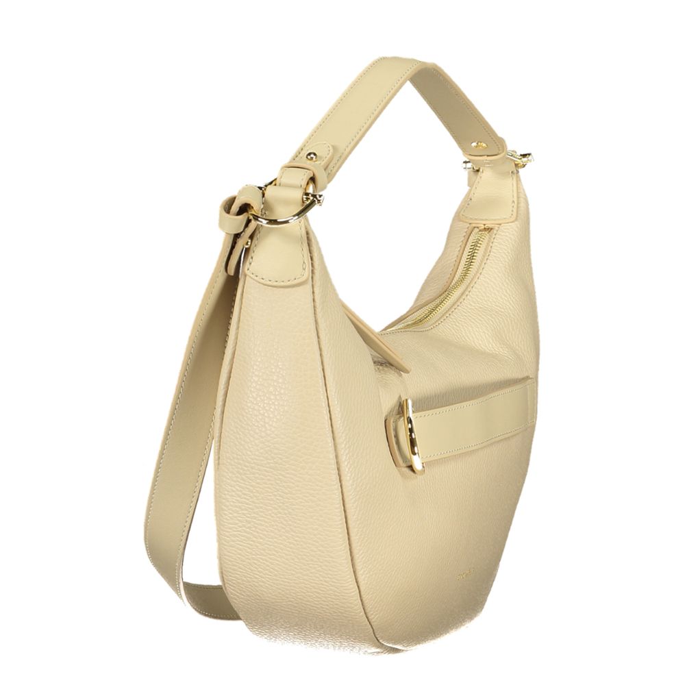Women’s Coccinelle Beige Leather Women Handbag
