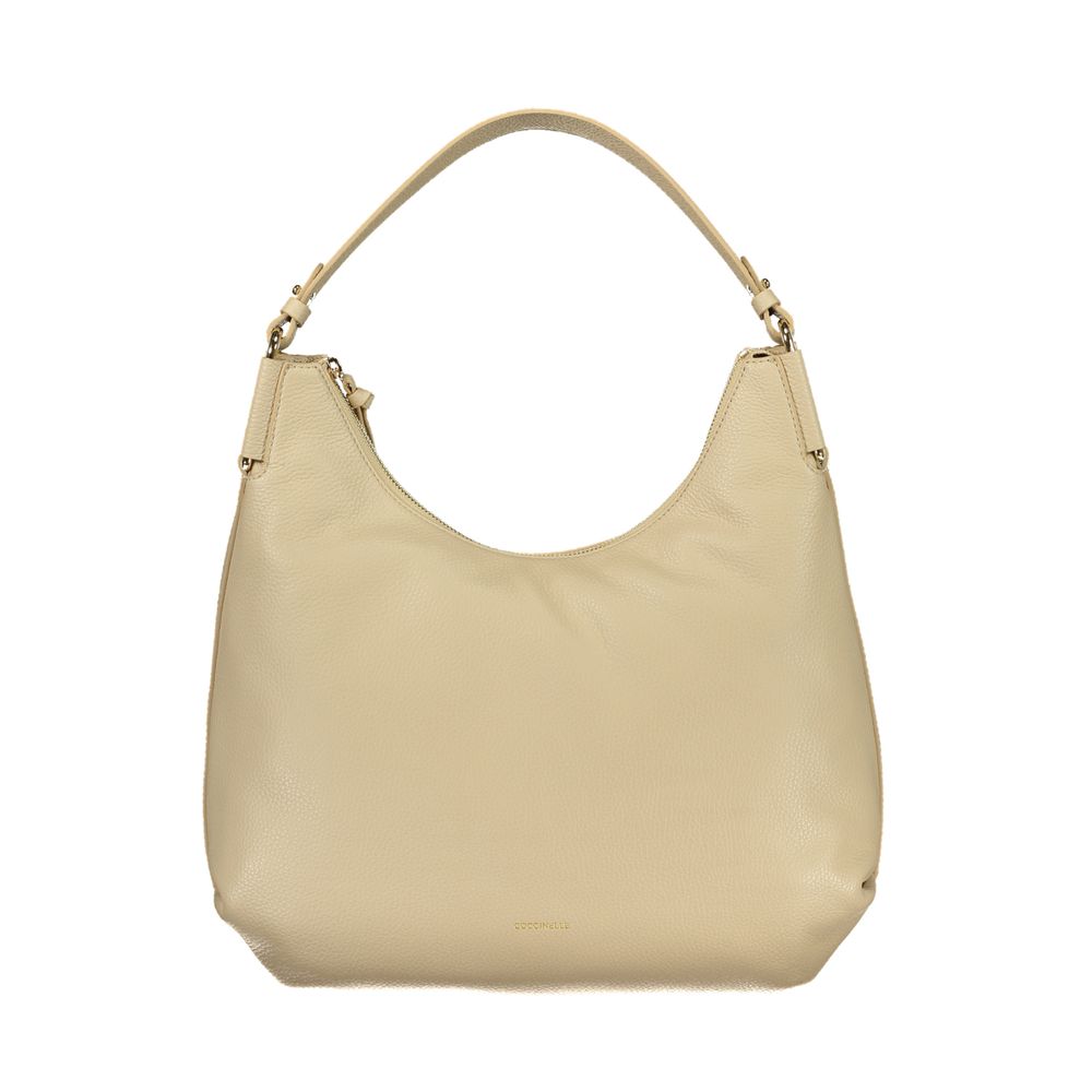 Women’s Coccinelle Beige Leather Women Handbag