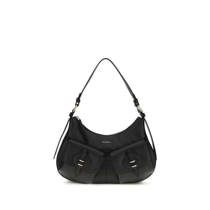 Women’s Coccinelle Black Calf Leather Bos Taurus Shoulder Bag