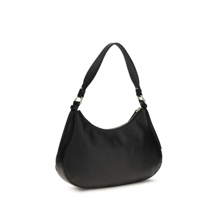 Women’s Coccinelle Black Calf Leather Bos Taurus Shoulder Bag