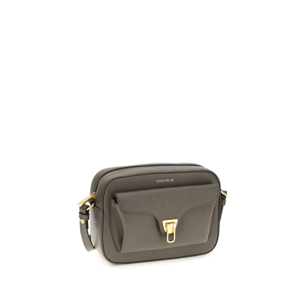 Women’s Coccinelle Brown Calf Leather Bos Taurus Shoulder Bag