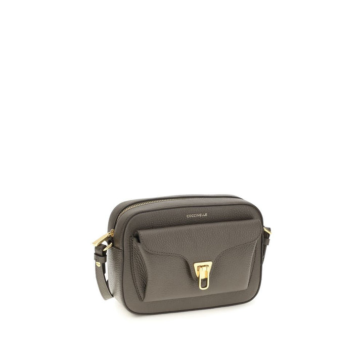 Women’s Coccinelle Brown Calf Leather Bos Taurus Shoulder Bag