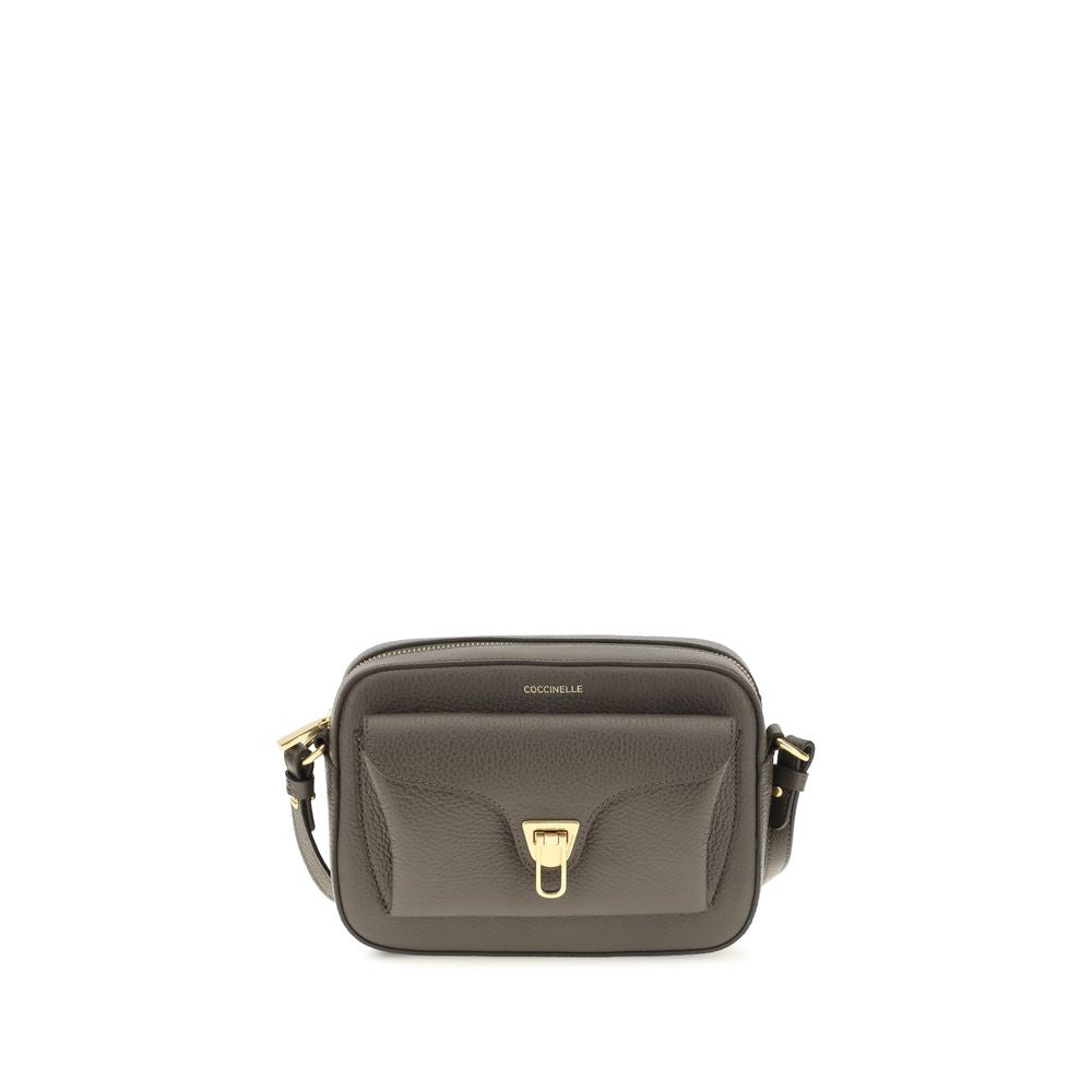 Women’s Coccinelle Brown Calf Leather Bos Taurus Shoulder Bag