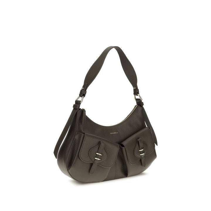 Women’s Coccinelle Brown Calf Leather Bos Taurus Shoulder Bag