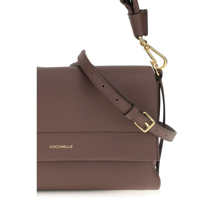 Women’s Coccinelle Brown Calf Leather Bos Taurus Shoulder Bag