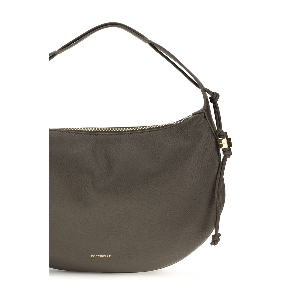 Women’s Coccinelle Brown Calf Leather Bos Taurus Shoulder Bag