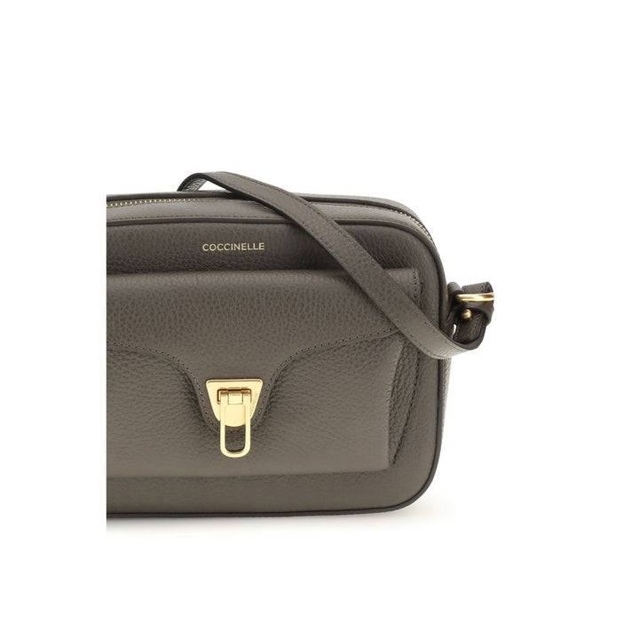 Women’s Coccinelle Brown Calf Leather Bos Taurus Shoulder Bag