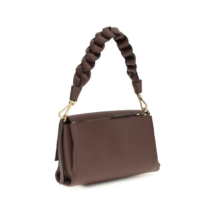 Women’s Coccinelle Brown Calf Leather Bos Taurus Shoulder Bag