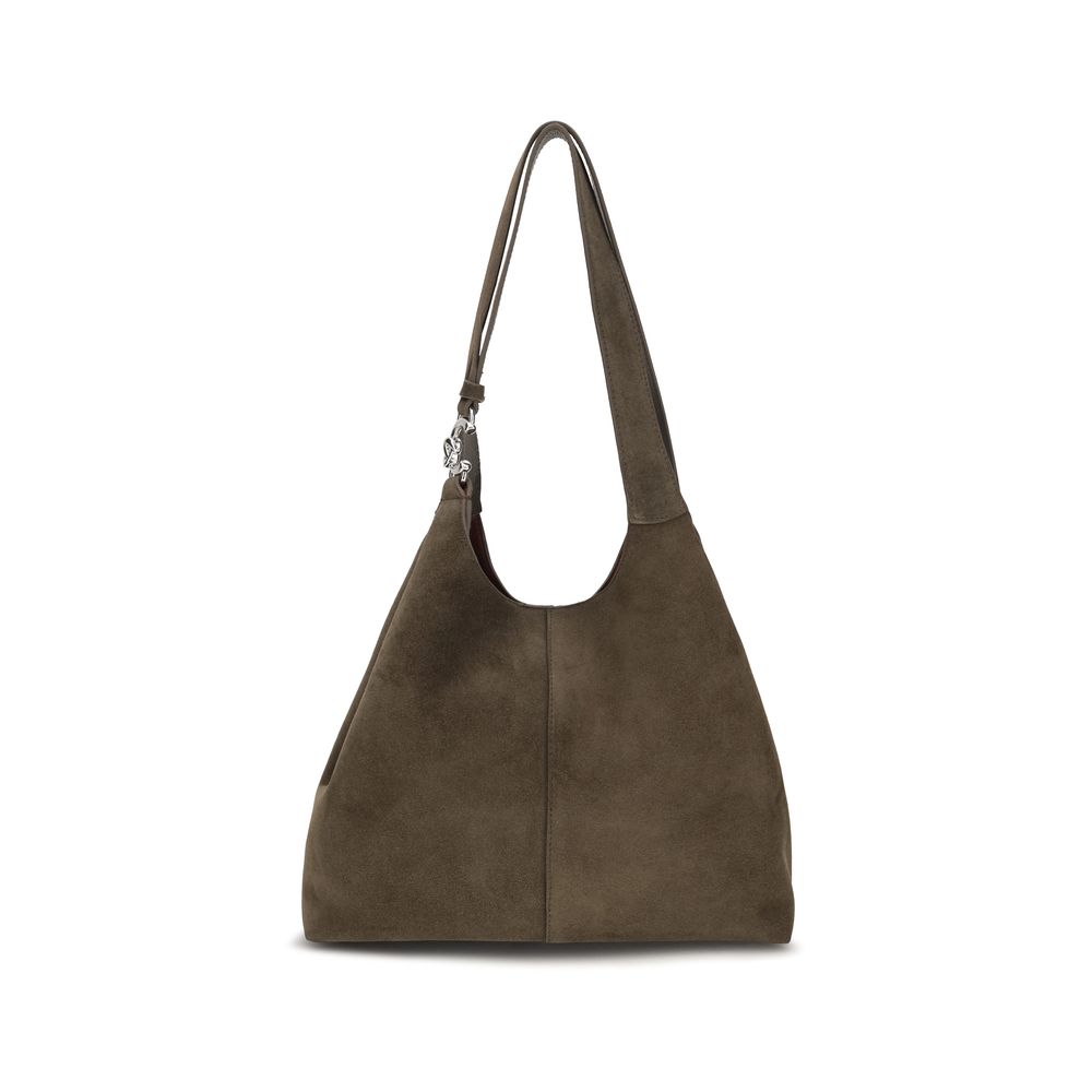 Women’s Coccinelle Brown Calf Leather Bos Taurus Shoulder Bag