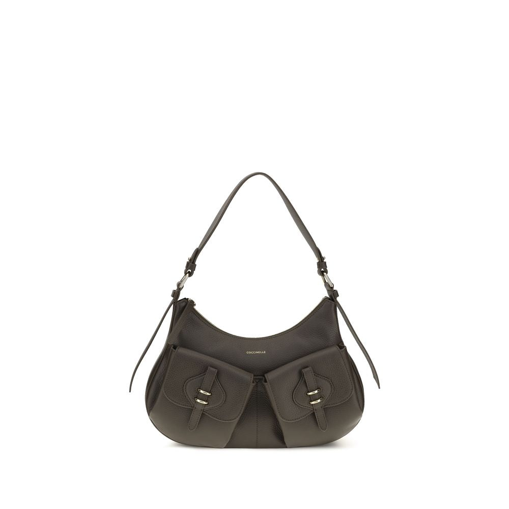 Women’s Coccinelle Brown Calf Leather Bos Taurus Shoulder Bag