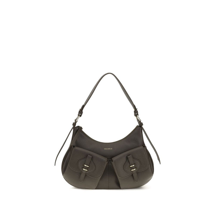 Women’s Coccinelle Brown Calf Leather Bos Taurus Shoulder Bag