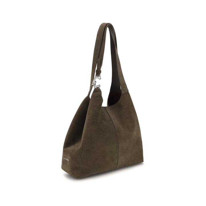 Women’s Coccinelle Brown Calf Leather Bos Taurus Shoulder Bag