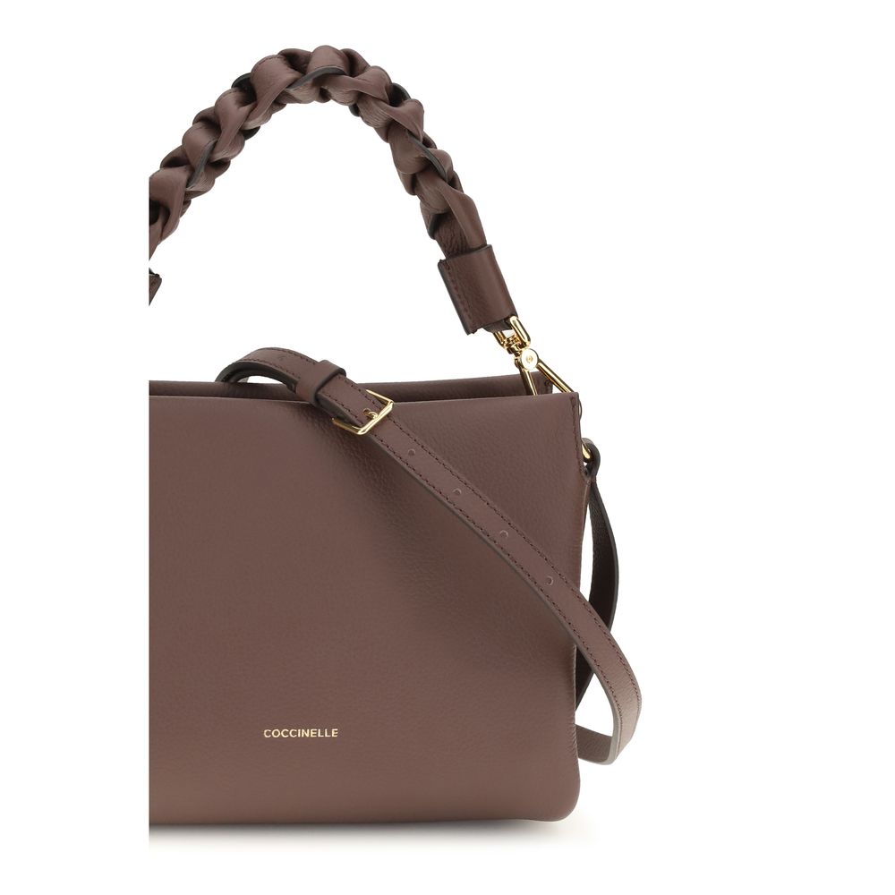 Women’s Coccinelle Brown Calf Leather Bos Taurus Shoulder Bag