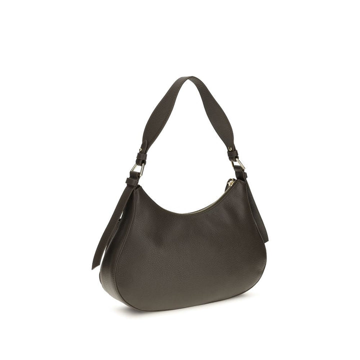 Women’s Coccinelle Brown Calf Leather Bos Taurus Shoulder Bag