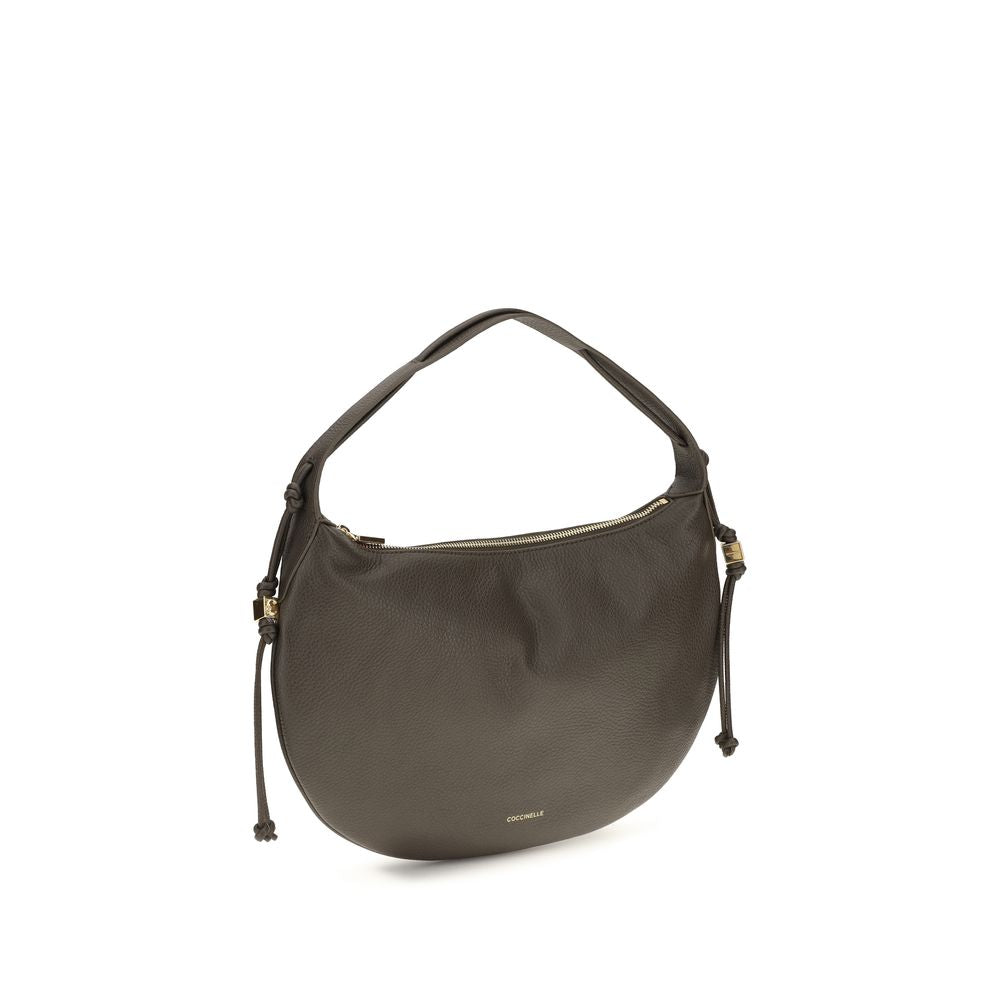 Women’s Coccinelle Brown Calf Leather Bos Taurus Shoulder Bag