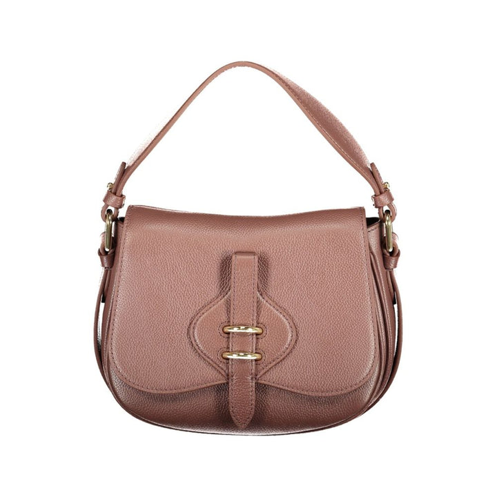 Women’s Coccinelle Brown Leather Bag with Adjustable Strap