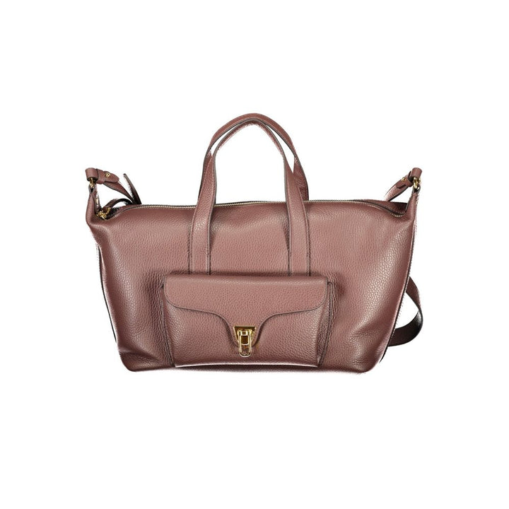 Women’s Coccinelle Brown Leather Womens Bag with Handles and Shoulder Strap
