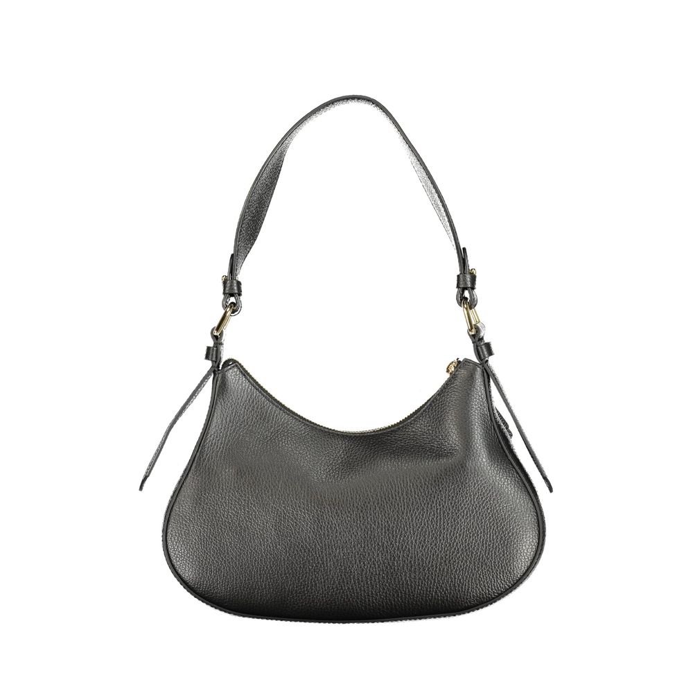 Women’s Coccinelle Nero Leather Bag with Multiple Pockets