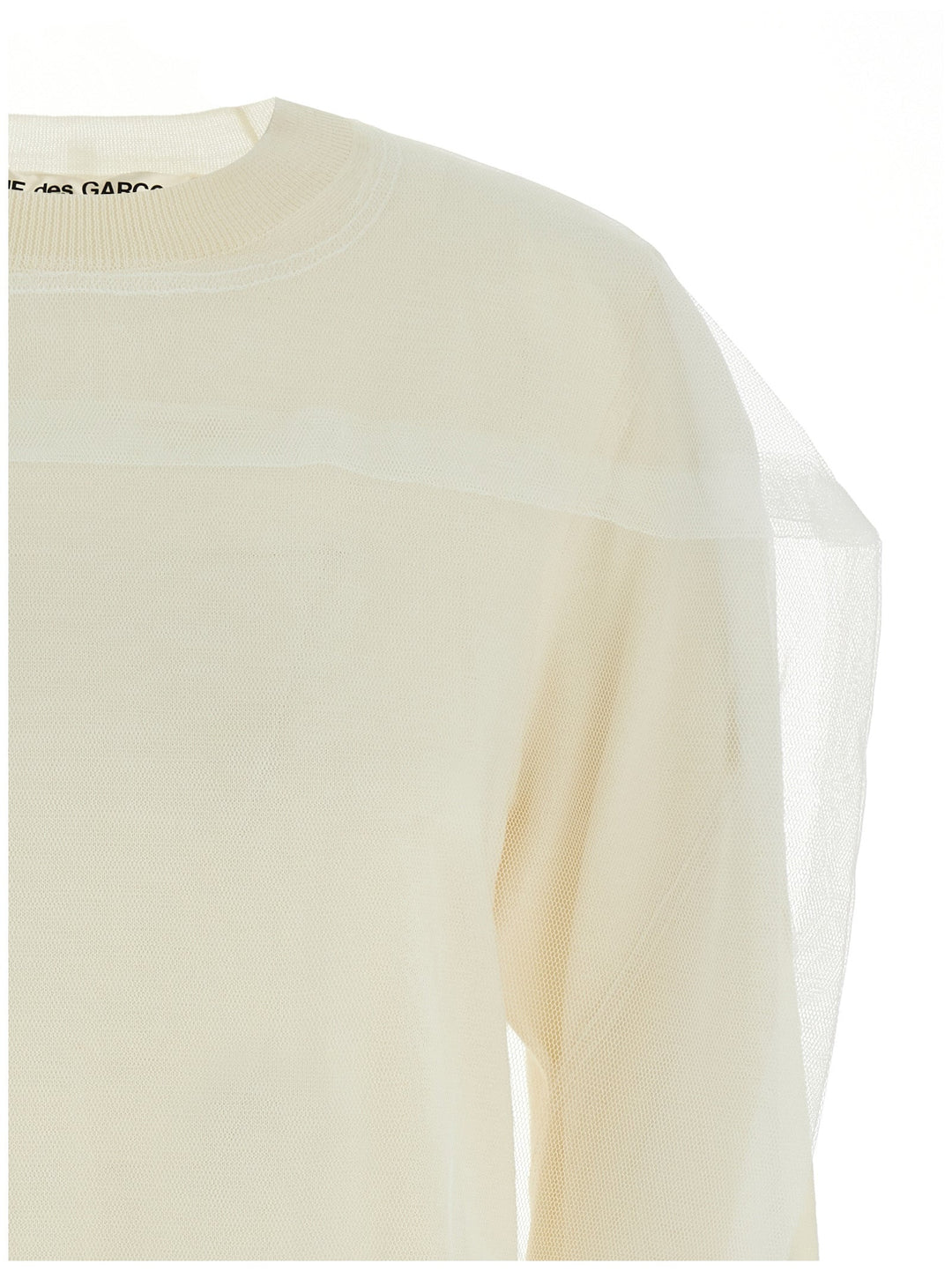 Women’s Comme Des Garçons White Wool Cardigan