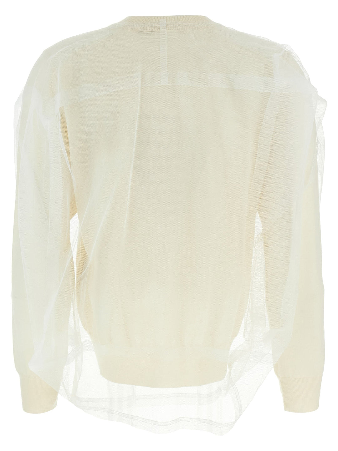 Women’s Comme Des Garçons White Wool Cardigan