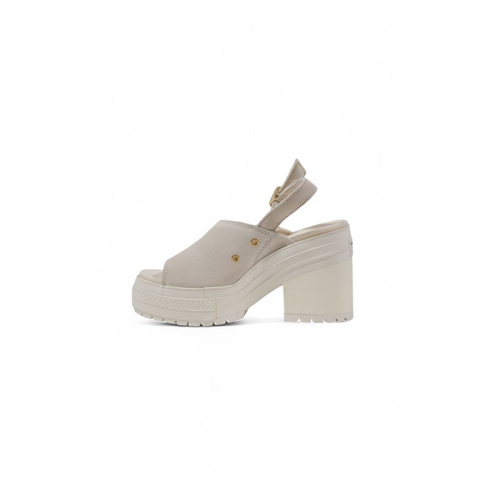 Women’s Converse Beige Suede Leather High Heel Pumps