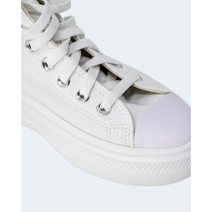 Women’s Converse White Cotton High Top Sneakers
