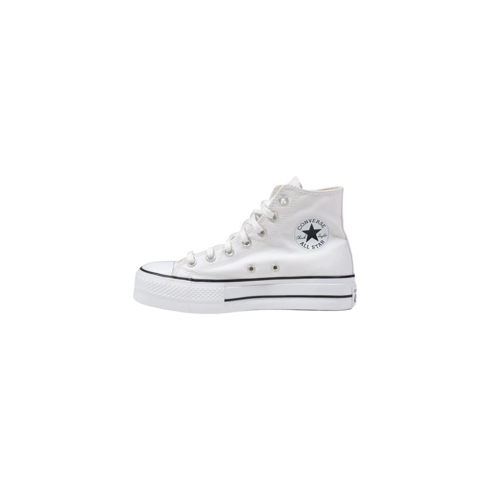 Women’s Converse White Polyester Platform Sneakers