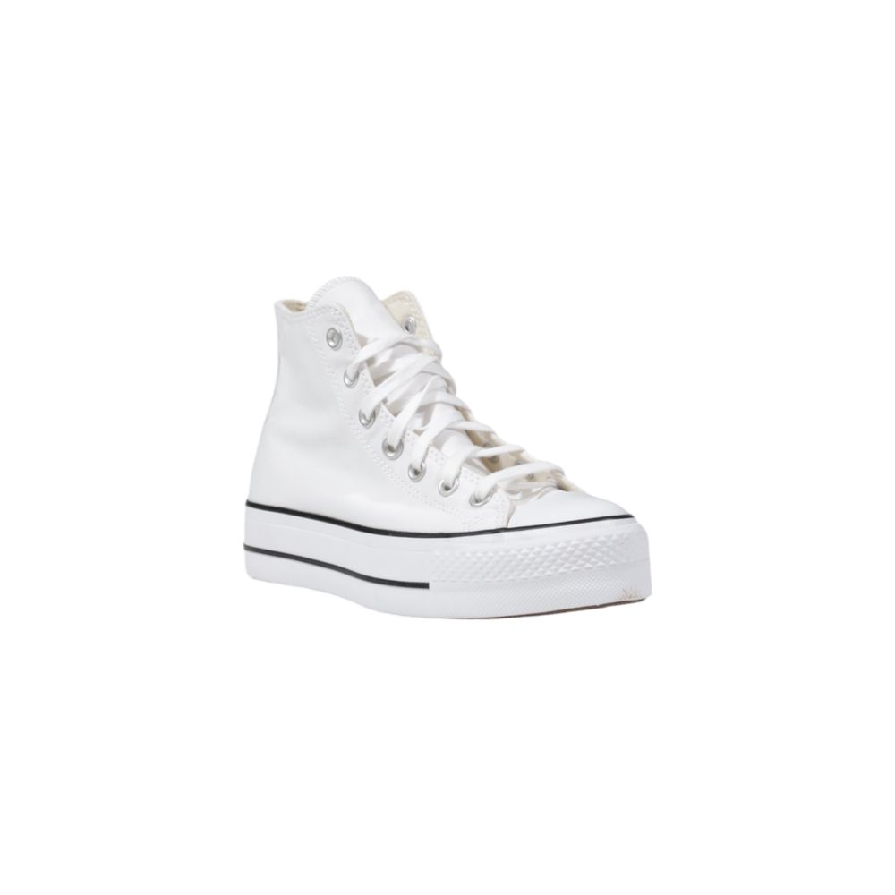 Women’s Converse White Polyester Platform Sneakers