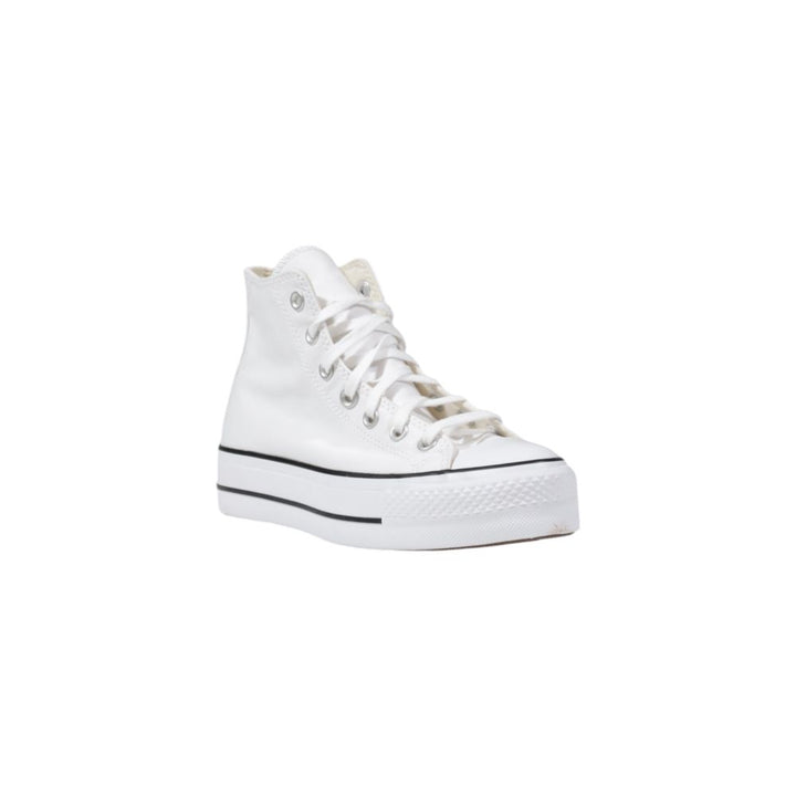 Women’s Converse White Polyester Platform Sneakers