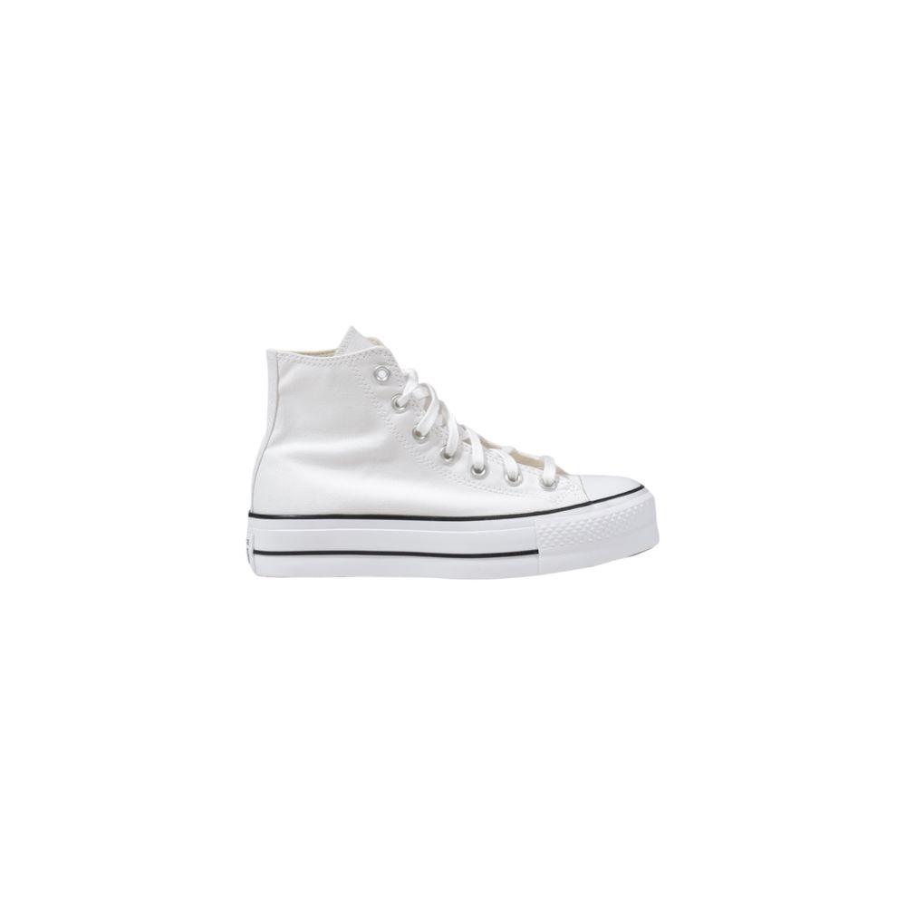 Women’s Converse White Polyester Platform Sneakers