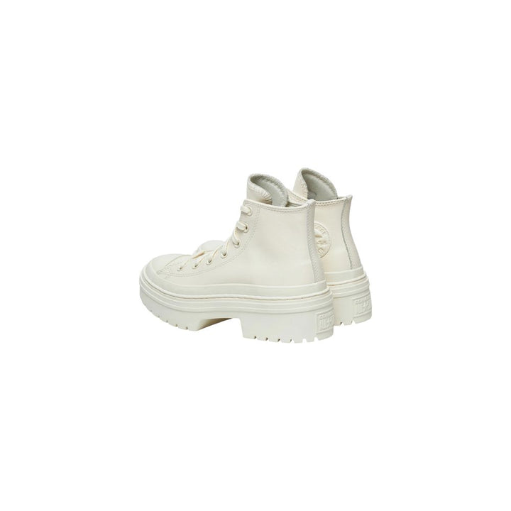 Women’s Converse White Recycled Leather High Heel Pumps