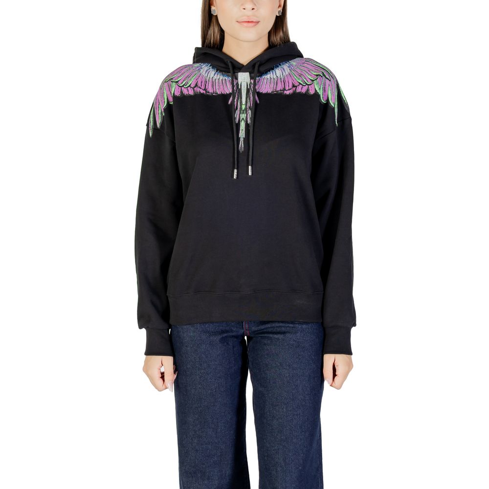 Women’s County of Milan Black Cotton Hoodie