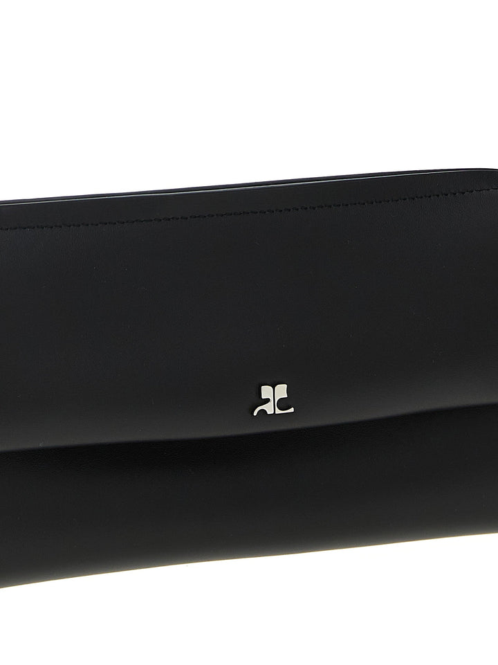 Women’s Courrèges Black Cowhide Clutch Bag