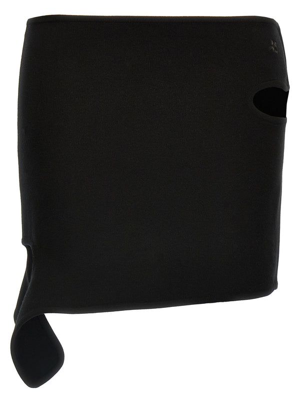 Women’s Courrèges Black Viscose Long Skirt