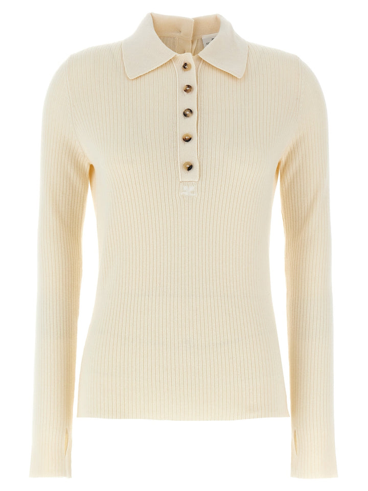 Women’s Courrèges White Cotton Cardigan