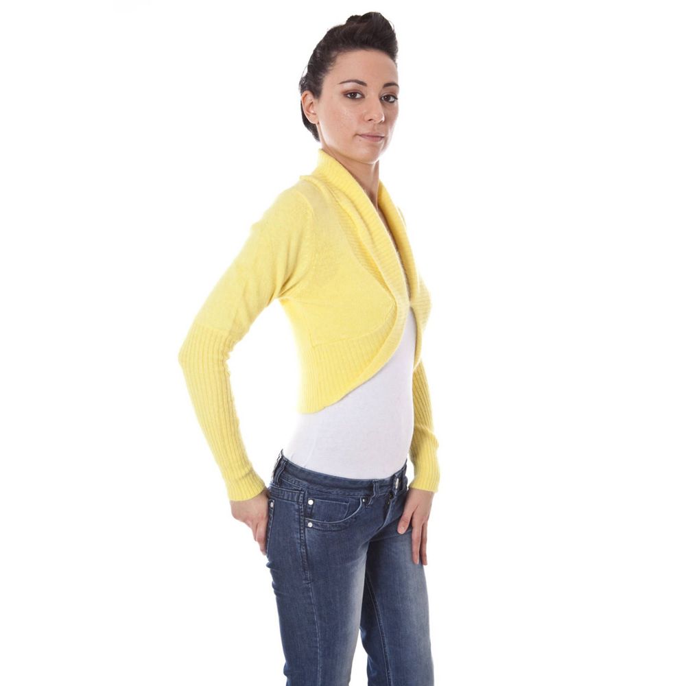 Women’s Datch Yellow Angora Women Shrug