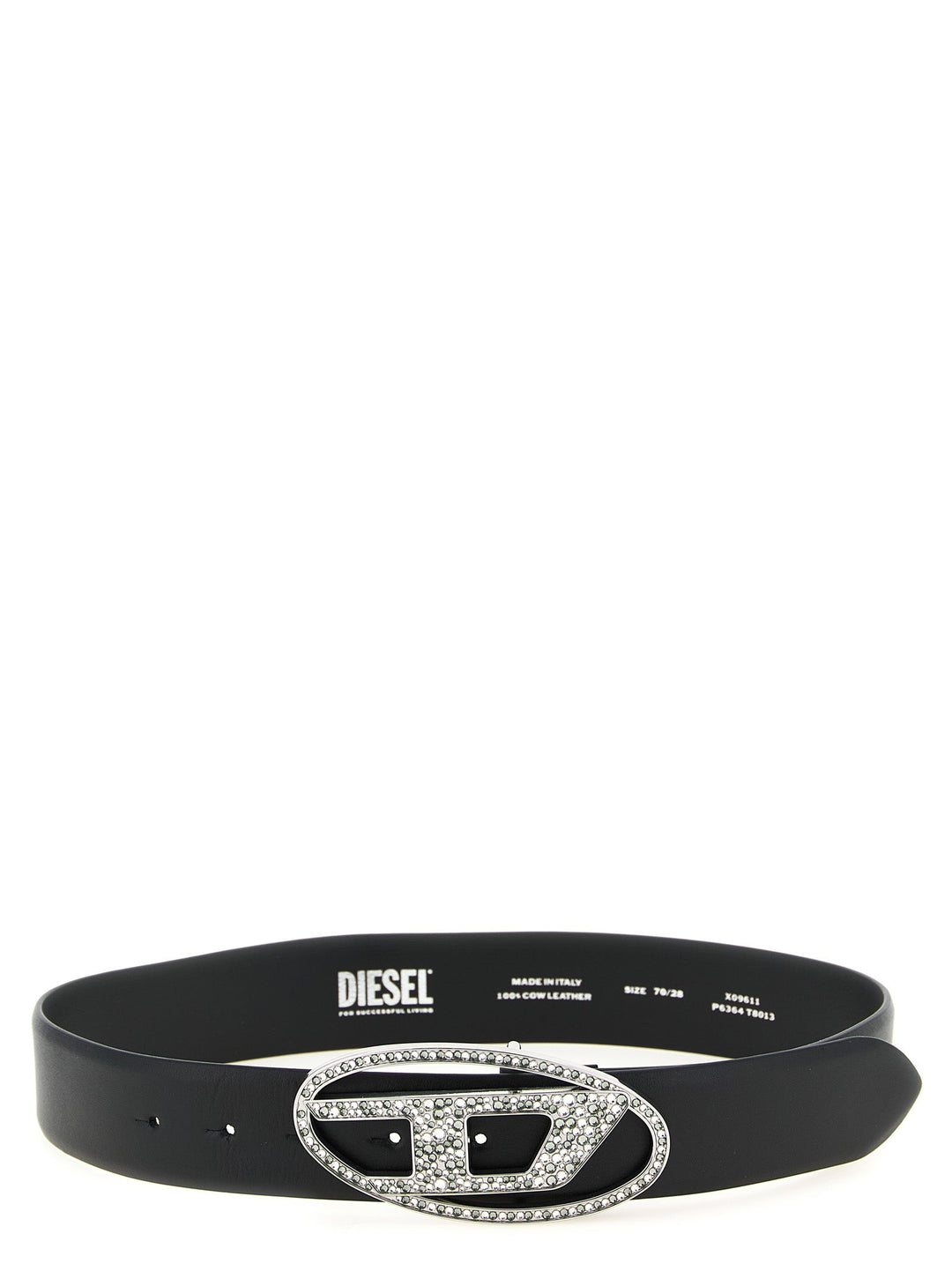 Women’s Diesel Black Leather Regular Belt
