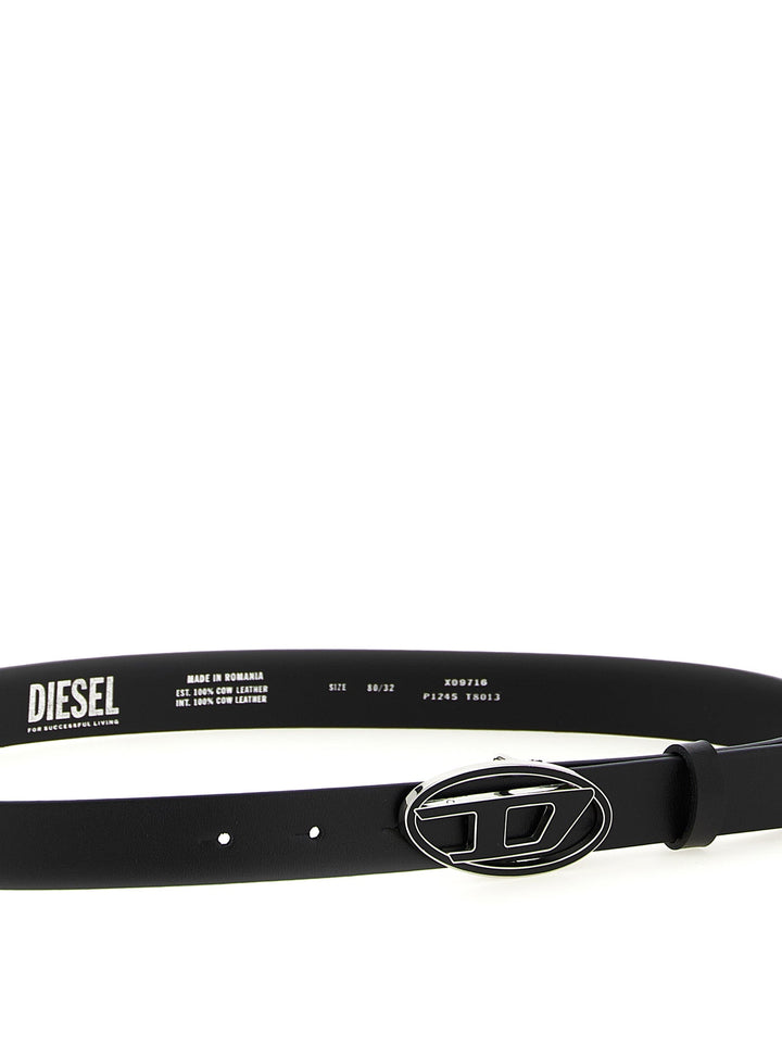 Women’s Diesel Black Other Fibres Regular Belt