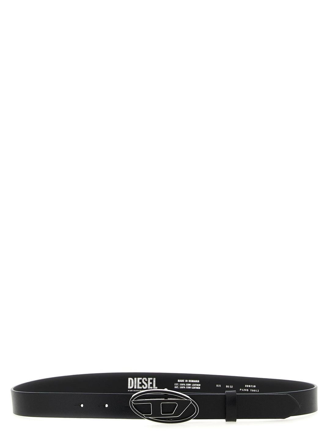Women’s Diesel Black Other Fibres Regular Belt