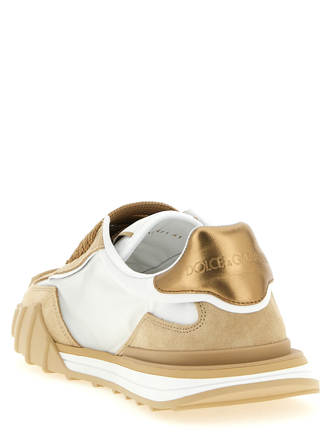 Women’s Dolce &amp; Gabbana Beige Calfskin Athletic Sneakers