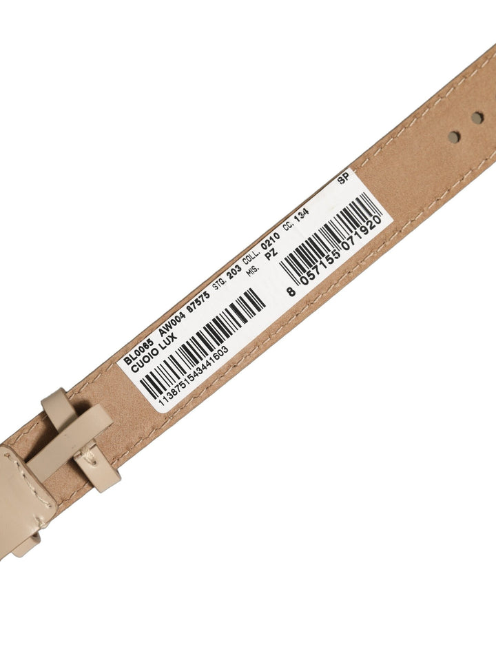 Women’s Dolce &amp; Gabbana Beige Calfskin Leather Gold Buckle Belt Strap Bracelet
