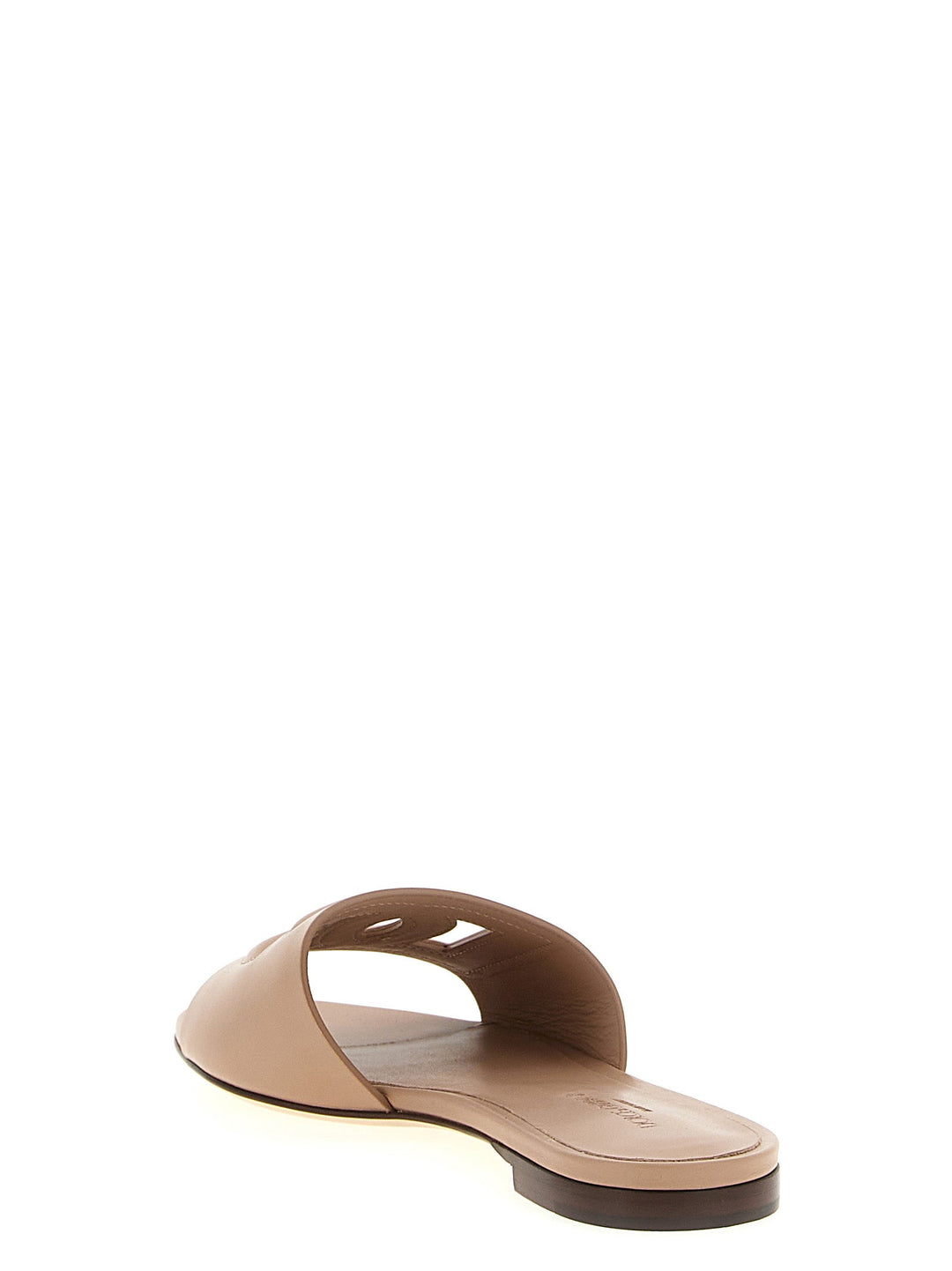Women’s Dolce &amp; Gabbana Beige Calfskin Slides