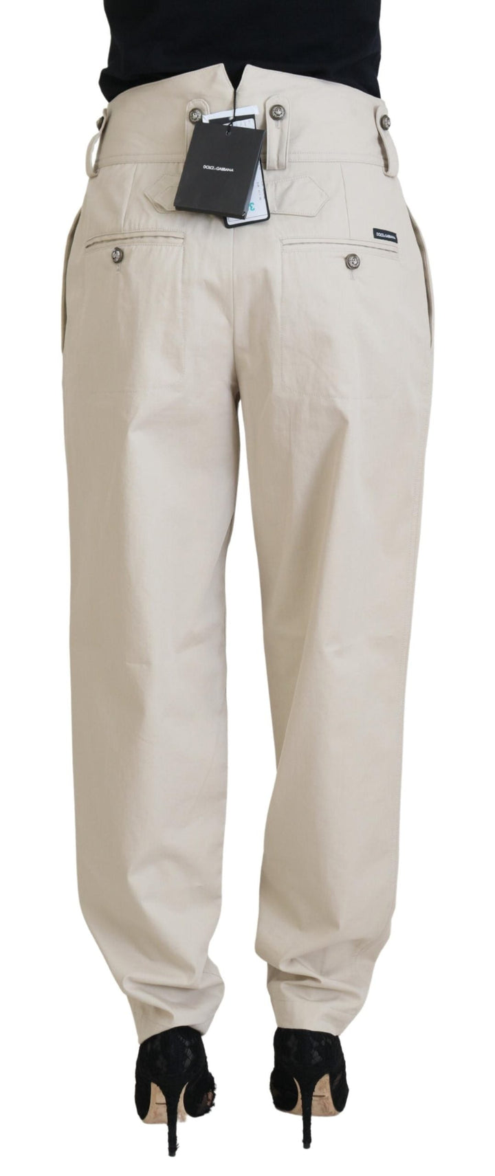Women’s Dolce &amp; Gabbana Beige Cotton Women Cargo Pants