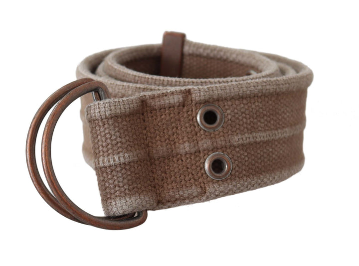 Women’s Dolce &amp; Gabbana Beige Leather Logo Belt Sling Cintura Buckle